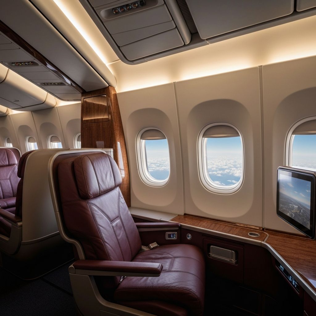 Luxury first class cabin